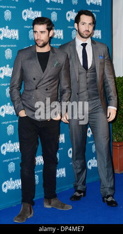 LONDON, ENGLAND - Januar 07: Gäste besucht die "Cirque Du Soleil: Quidam" Opening Night in der Royal Albert Hall am 7. Januar 2014 in London, England. (Foto: siehe Li) Stockfoto