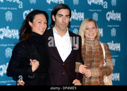 LONDON, ENGLAND - Januar 07: Gäste besucht die "Cirque Du Soleil: Quidam" Opening Night in der Royal Albert Hall am 7. Januar 2014 in London, England. (Foto: siehe Li) Stockfoto