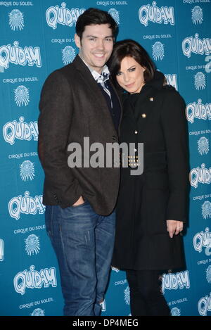 LONDON, ENGLAND - Januar 07: Gäste besucht die "Cirque Du Soleil: Quidam" Opening Night in der Royal Albert Hall am 7. Januar 2014 in London, England. (Foto: siehe Li) Stockfoto