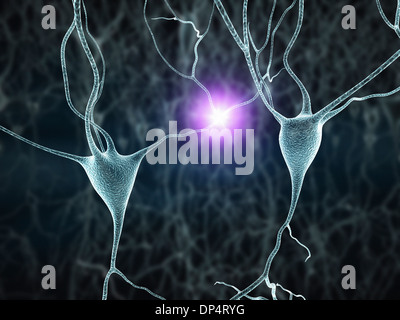 Nervenzellen, artwork Stockfoto