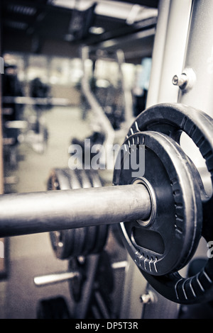 diverse Geräte und Maschinen in den Trainingsraum Stockfoto