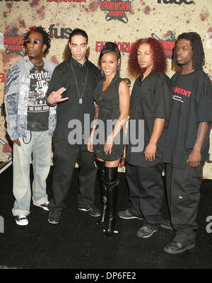 15. Oktober 2006; Los Angeles, Kalifornien, USA;  Schauspielerin JADA PINKETT-SMITH und ihr band WICKED Weisheit bei den Fuse Fangoria Kettensäge Awards - Ankünfte im Orpheum Theatre statt. Obligatorische Credit: Foto von Paul Fenton/ZUMA KPA... (©) Copyright 2006 von Paul Fenton Stockfoto