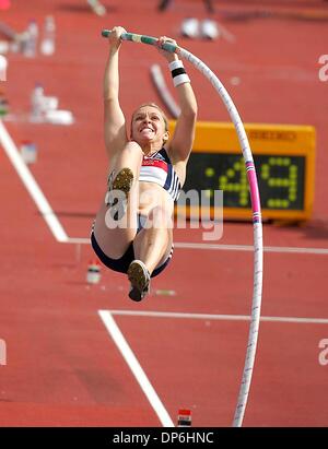 9. August 2006 - Ullevi-Stadion, Göteborg, Schweden - Leichtathletik-Meisterschaften am dritten Tag. ELLIE SPANIEN. STABHOCHSPRUNG. K49263. (Kredit-Bild: © Globe Photos/ZUMAPRESS.com) Stockfoto