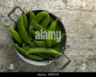 Zuckererbsen Erbsen Stockfoto