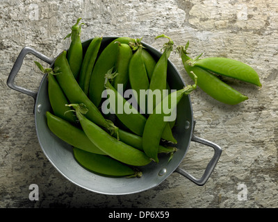 Zuckererbsen Erbsen Stockfoto