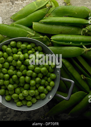 frische Erbsen Stockfoto