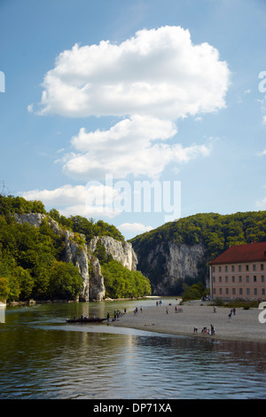 Donaudurchbruch Kelheim-Kloster Weltenburg Stockfoto