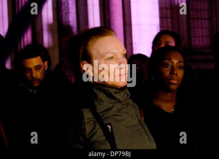 London, UK. 8. Januar 2014. Tante von Mark Duggan, CaroleDuggan Kredit: Rachel Megawhat/Alamy Live-Nachrichten Stockfoto