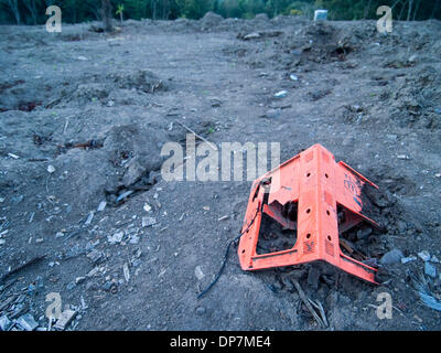 24. März 2006 - Santiago Atitlan, zerstört Solola, Guatemala - Remnnants des Dorfes in einem Erdrutsch in Panabaj, Guatemala. (Kredit-Bild: © David H. Wells/ZUMAPRESS.com) Stockfoto