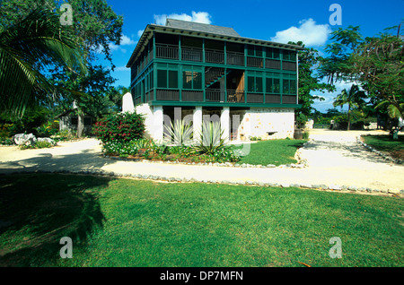 Großes Haus am BWI, Grand Cayman, Kaimaninseln, Pedro St. James nationale historische Stätte Stockfoto