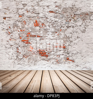 Leere abstrakt Grunge Interieur mit Holzboden