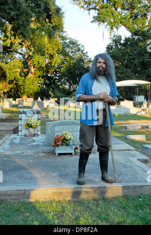 Friedhof Nachttour mit Reenactors in Biloxi, Mississippi Stockfoto