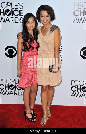 Los Angeles, Kalifornien, USA. 8. Januar 2014. Ming-Na Wen besucht die 2014 Peoples Choice Awards Red Carpet Ankünfte im Nokia Theatre L.A. Live in Los Angeles, Kalifornien am 8. Januar 2014 statt. 2014-Credit: D. Long/Globe Photos/ZUMAPRESS.com/Alamy Live-Nachrichten Stockfoto