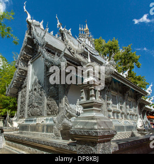 Wat Sri Suphan, der berühmte Silber-Tempel in Chiang Mai, Thailand Stockfoto