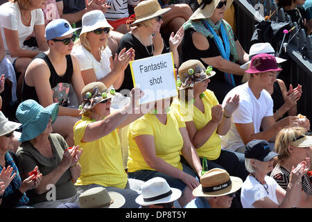 Auckland, Neuseeland. 9. Januar 2014. Tennis-Fans am Viertelfinale-Tag 2014 Heineken Open. ASB-Tennis-Center. Bildnachweis: Aktion Plus Sport/Alamy Live-Nachrichten Stockfoto