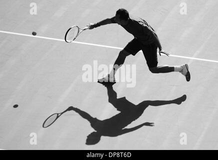 Auckland, Neuseeland. 9. Januar 2014. Deutschlands Philipp Kohlschreiber im Viertelfinale-Tag 2014 Heineken Open. ASB-Tennis-Center. Bildnachweis: Aktion Plus Sport/Alamy Live-Nachrichten Stockfoto