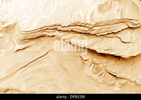 Erosionsformen Sand im Hintergrund Stockfoto