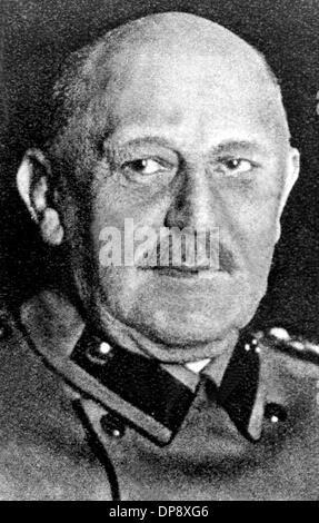 Preußischer General Helmuth von Moltke (zeitgenössisches Bild) war Chef des Generalstabs der Armee aus dem Jahr 1906 auf und wurde nach der Schlacht an der Marne 1914 von Erich von Falkenhayn abgelöst. Helmuth von Moltke, Neffe des preußischen general Feldmarschall mit dem gleichen Namen (1800-1891), geboren am 25. Mai 1848 in Gersdorf in der Nähe von Bad Doberan und starb am 18. Juni 1916 in Berlin. Stockfoto