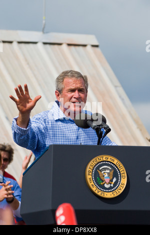 The Villages, FL - 2004 - Präsident George Bush Kampagne in den Dörfern Ruhestandsgemeinschaft zur Wiederwahl im Jahr 2004 Stockfoto