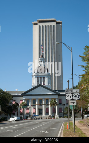 Historische Gebäude in Capitol Tallahassee Florida USA Stockfoto