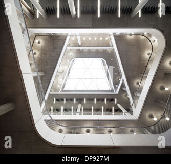 City of Westminster College, Atrium Interieur, London, UK. Stockfoto