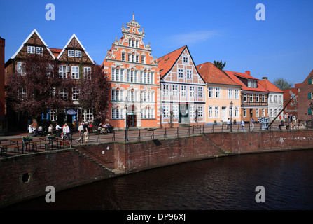 Alten Hafen in Stade, Altes Land, Niedersachsen, Deutschland, Europa