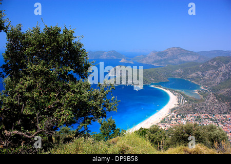 Seascape Blick auf Ölüdeniz gesehen aus dem Lykischen Weg Stockfoto