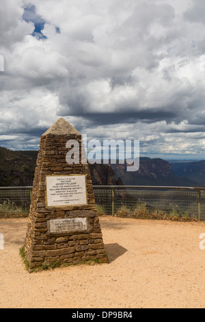 Govetts Leap Lookout Aussichtspunkt Grose Valley, Blue Mountains National Park, New-South.Wales, Australien Stockfoto