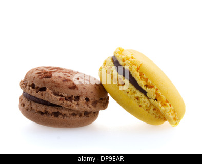 zwei Makronen cookies Stockfoto