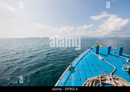 Bug des Bootes am Meer Koh Samui Thailand Stockfoto