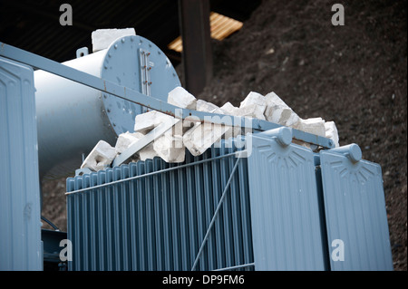 Gebäude Wand Giebel Ende strukturellen Kollaps Stockfoto