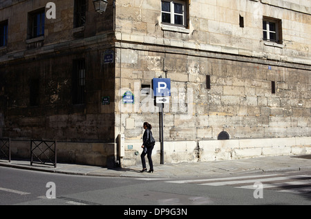 Rue Mazarine in Paris, Frankreich Stockfoto