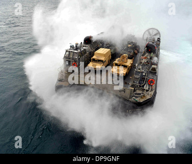 US Navy Landing Craft Luftpolster hovercraft Stockfoto