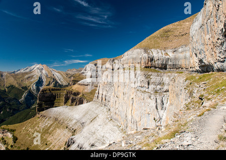 Faja de Las Flores Weg im Nationalpark Ordesa-Tal Stockfoto