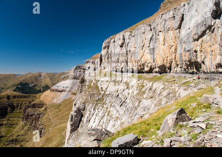 Faja de Las Flores Weg im Nationalpark Ordesa-Tal Stockfoto