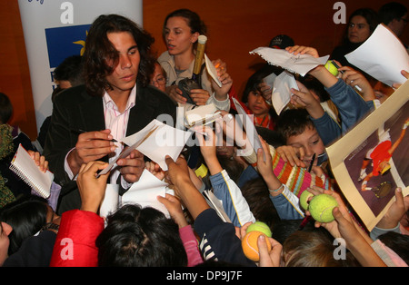 Spaniens Tennisspieler Rafa Nadal gesehen auf der Insel Mallorca, Spanien. Stockfoto