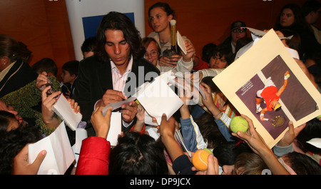 Spaniens Tennisspieler Rafa Nadal gesehen auf der Insel Mallorca, Spanien. Stockfoto