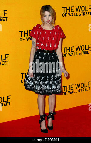 London, UK. 9. Januar 2014. Peaches Geldof kommt bei der UK-Premiere - der Wolf der Wall Street am Leicester Square in London, 9. Januar 2014. Bildnachweis: Siehe Li/Alamy Live News Stockfoto