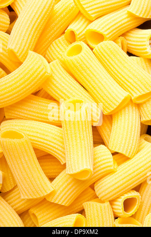 Hintergrund der frische, hausgemachte Maccheroni pasta Stockfoto
