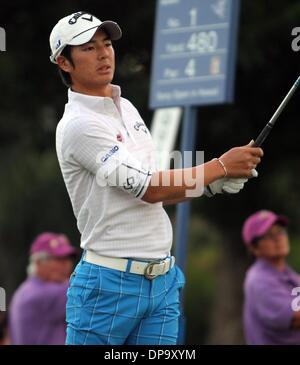 Honolulu, HI, Vereinigte Staaten. 8. Januar 2014. 8. Januar 2014 - Ryo Ishikawa beim pro-am vor den Sony Open im Waialae Country Club in Honolulu, HI. Bildnachweis: Csm/Alamy Live-Nachrichten Stockfoto