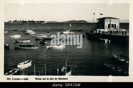 Istanbul, Türkei - Hafen von Moda - Meer von Marmara Stockfoto
