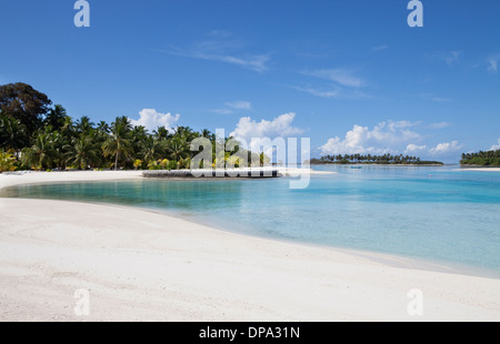 Die Insel Kandooma in Süd Male Atoll, Malediven Stockfoto