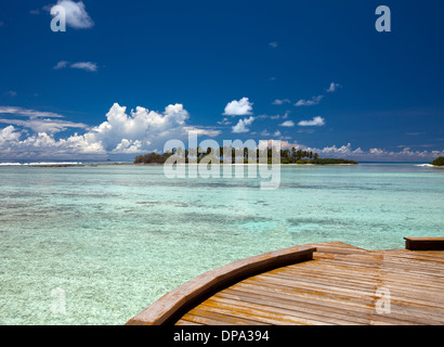 Die Insel Kandooma in Süd Male Atoll, Malediven Stockfoto