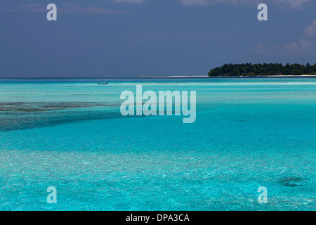 Die Insel Kandooma in Süd Male Atoll, Malediven Stockfoto