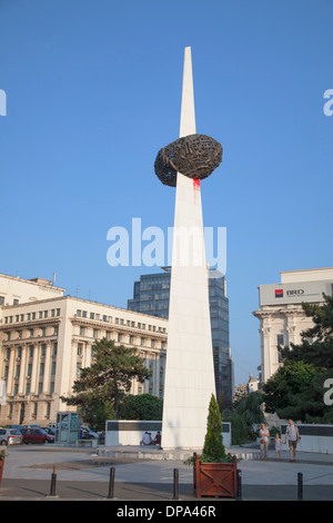 Helden der Revolution von 1989 Denkmal, Piata Revolutiei, Bukarest, Rumänien Stockfoto