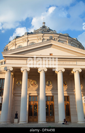 Rumänischen Athenaeum, Piata Revolutiei, Bukarest, Rumänien Stockfoto