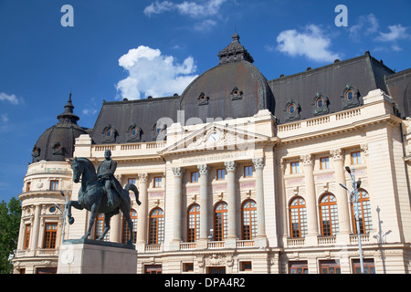 Zentrale Universitätsbibliothek, Piata Revolutiei, Bukarest, Rumänien Stockfoto