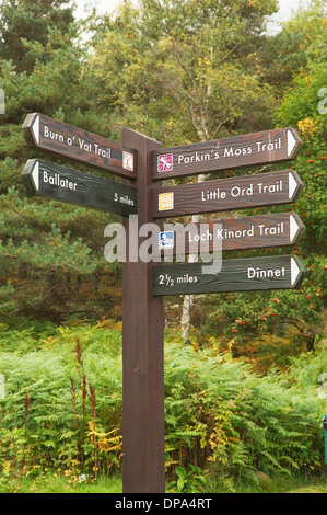 Einander gegenüberstehenden Burn o-MwSt-Besucherzentrum in der Nähe von Dinnet, Deeside, Aberdeenshire, Schottland. Stockfoto