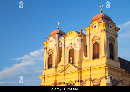 Römisch-katholische Kathedrale in Piata Unirii, Timisoara, Banat, Rumänien Stockfoto