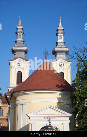 Serbische orthodoxe Kathedrale in Piata Unirii, Timisoara, Banat, Rumänien Stockfoto